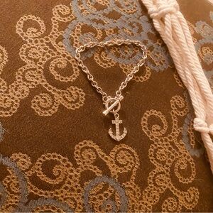 Silver Anchor Bracelet